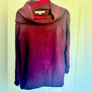 French connection cowl neck sweater. Beautiful plum color. Size XL